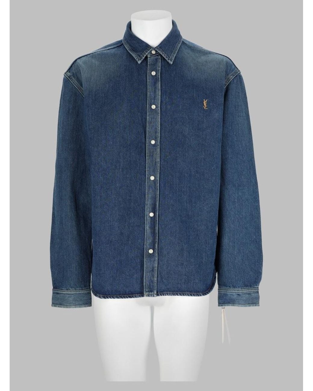 Saint Laurent Blue Shirt For for men