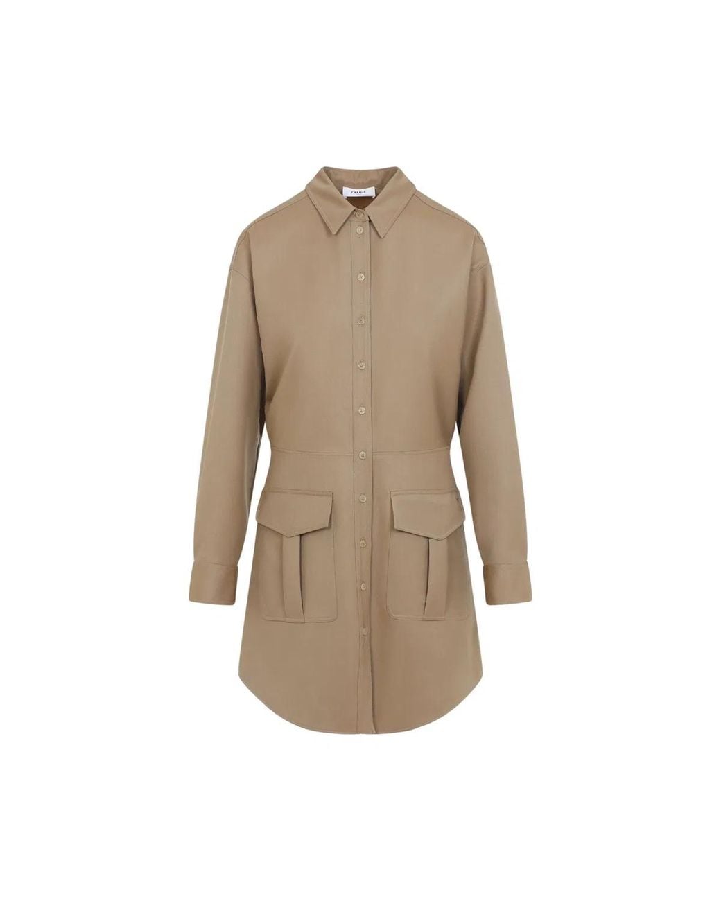 Céline Natural Wool Mini Dress