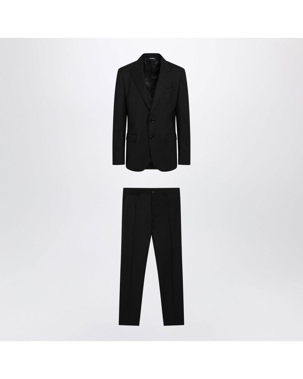Dolce & Gabbana Black Dolce&Gabbana Martini Light Virgin Wool Suit for men