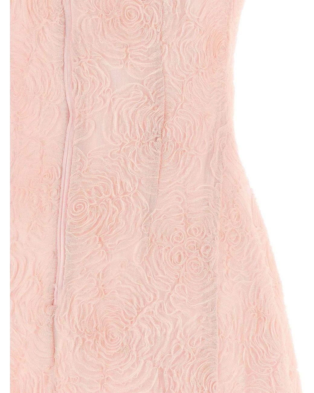 ROTATE BIRGER CHRISTENSEN Pink Rotate Birger Christensen Mesh Dress