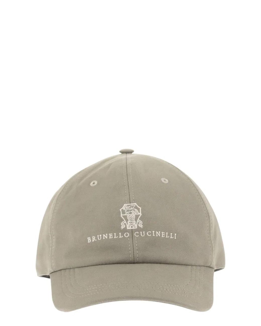Brunello Cucinelli Gray Baseball Cap for men