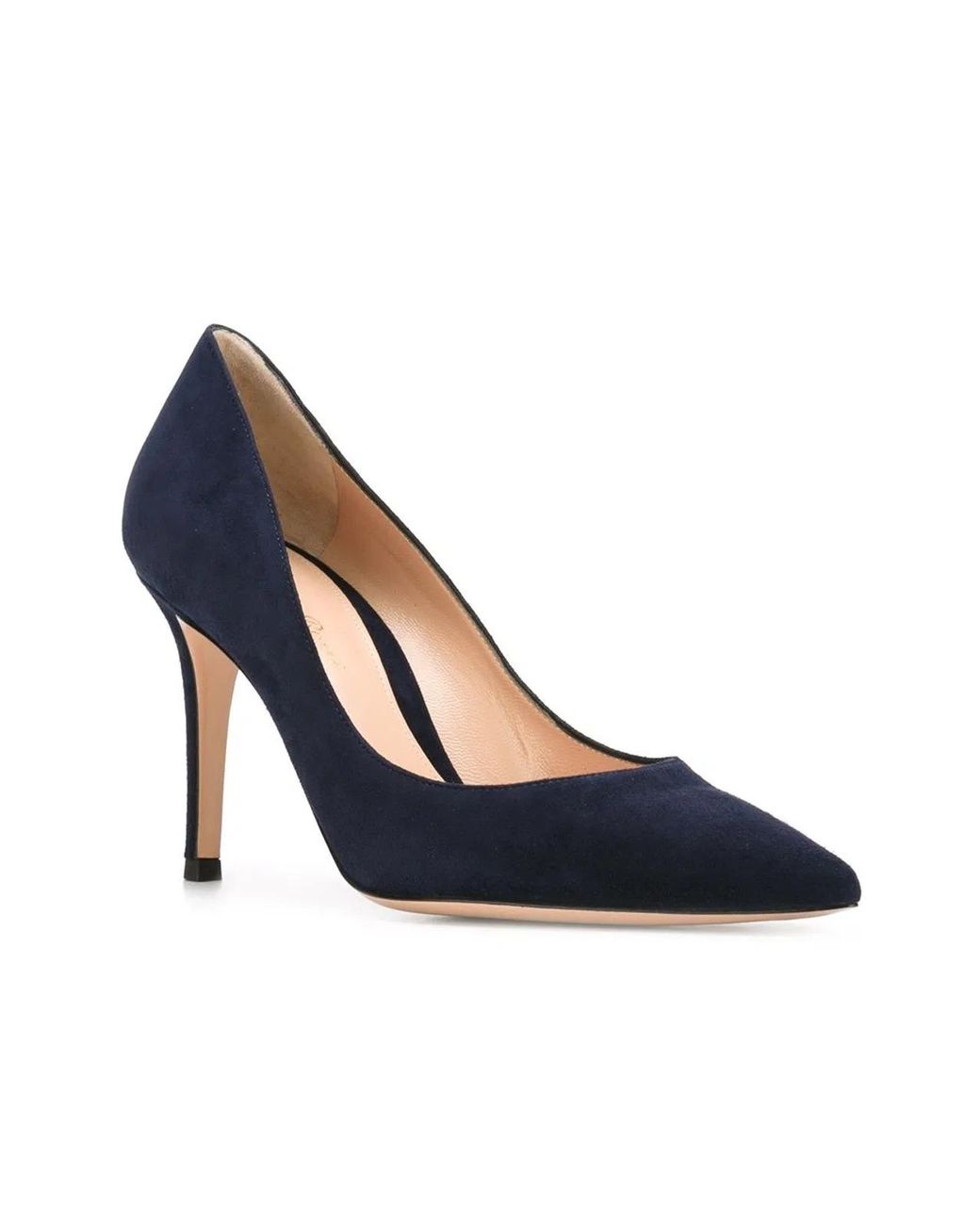 Gianvito Rossi Blue Gianvito Suede Leather Pumps