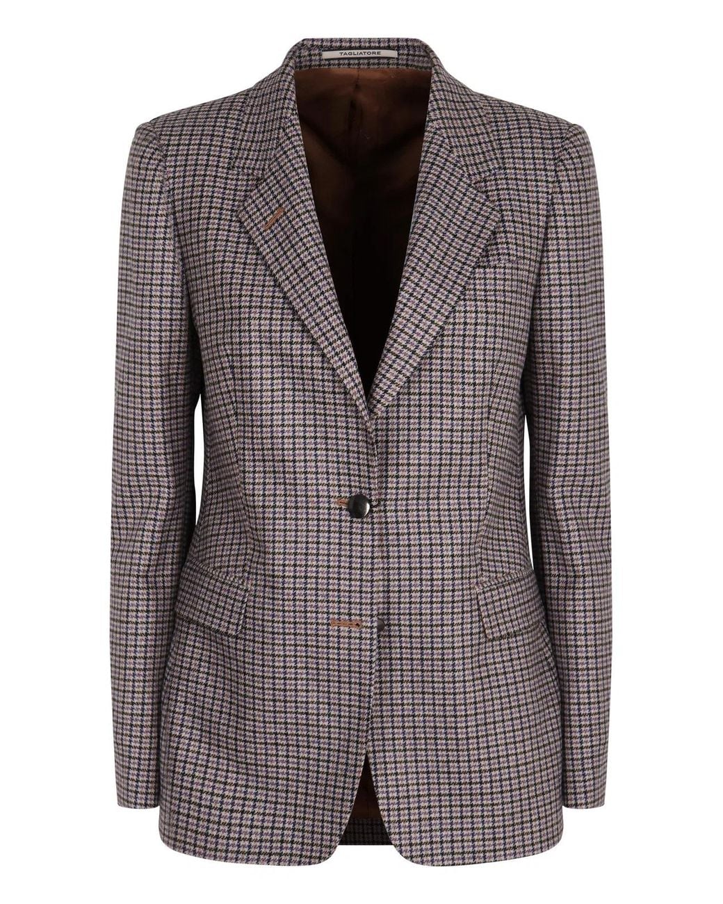 0205 Tagliatore Brown Single-Breasted Two-Button Jacket
