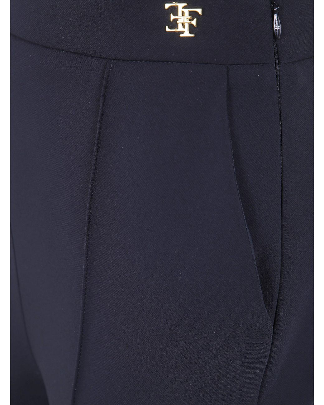Elisabetta Franchi Blue Cropped Trousers