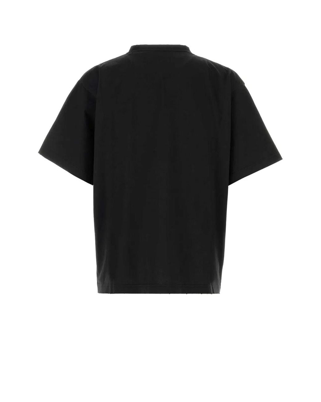 Balenciaga Black Cotton Oversize T-Shirt for men