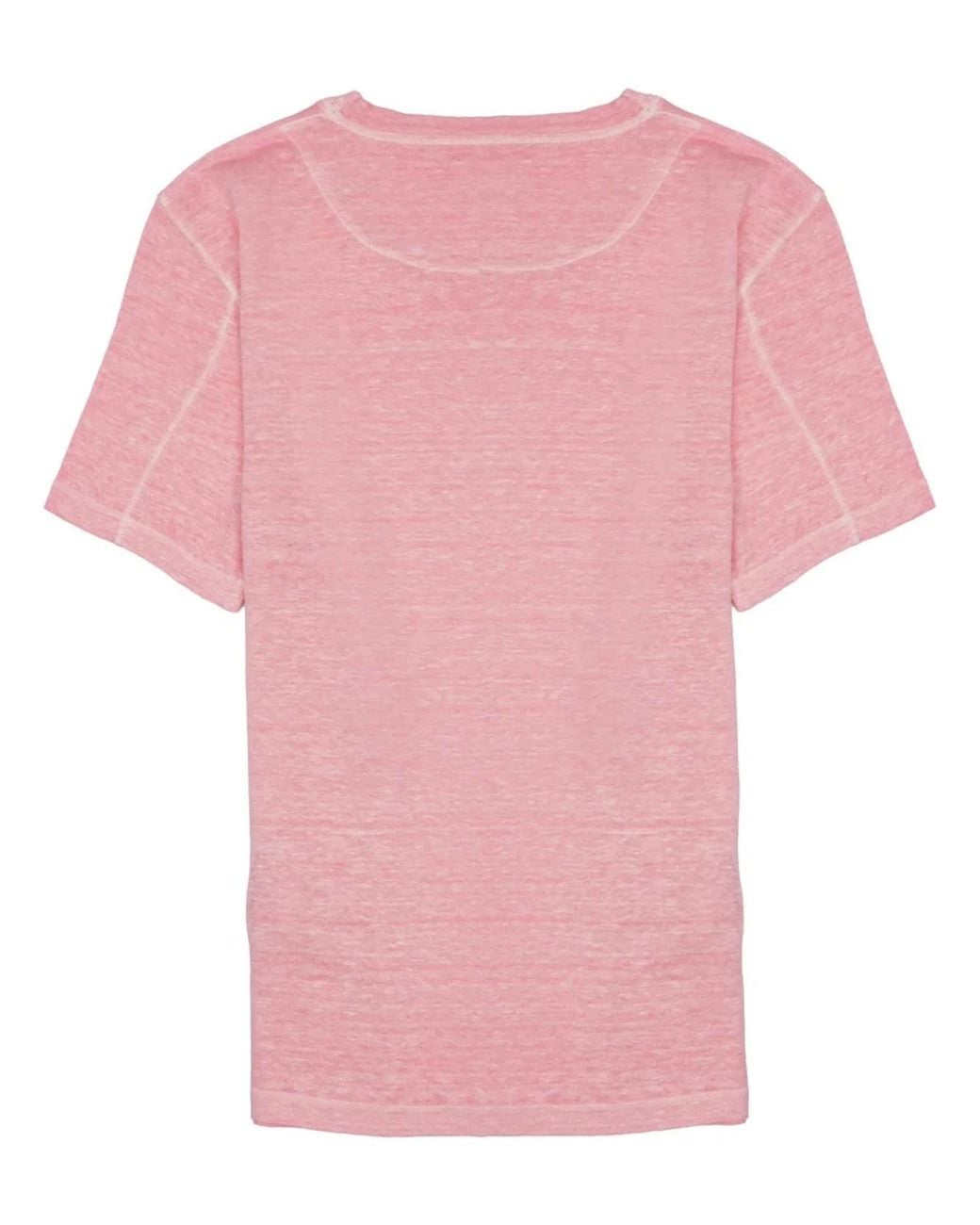 120% Lino Pink T-Shirt for men