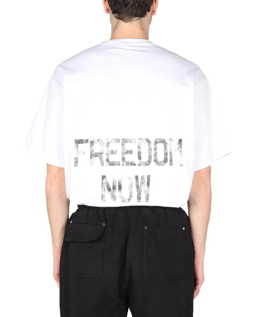 MOUTY White Freedom T-Shirt for men