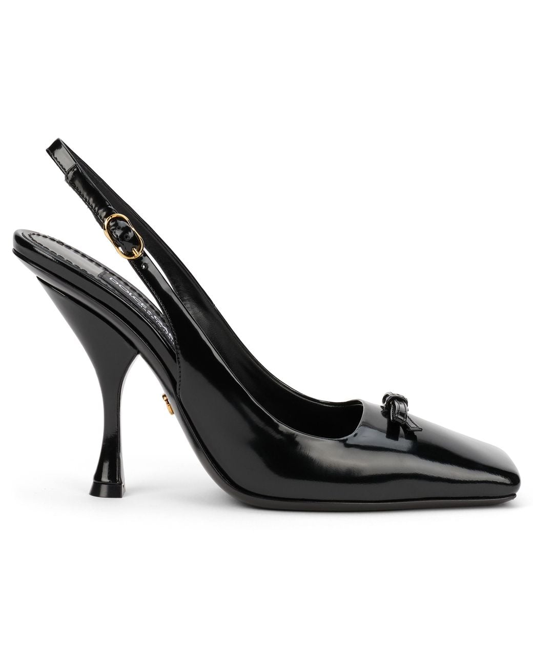 Dolce & Gabbana Black Dolce & Gabbana Varnished Slingback