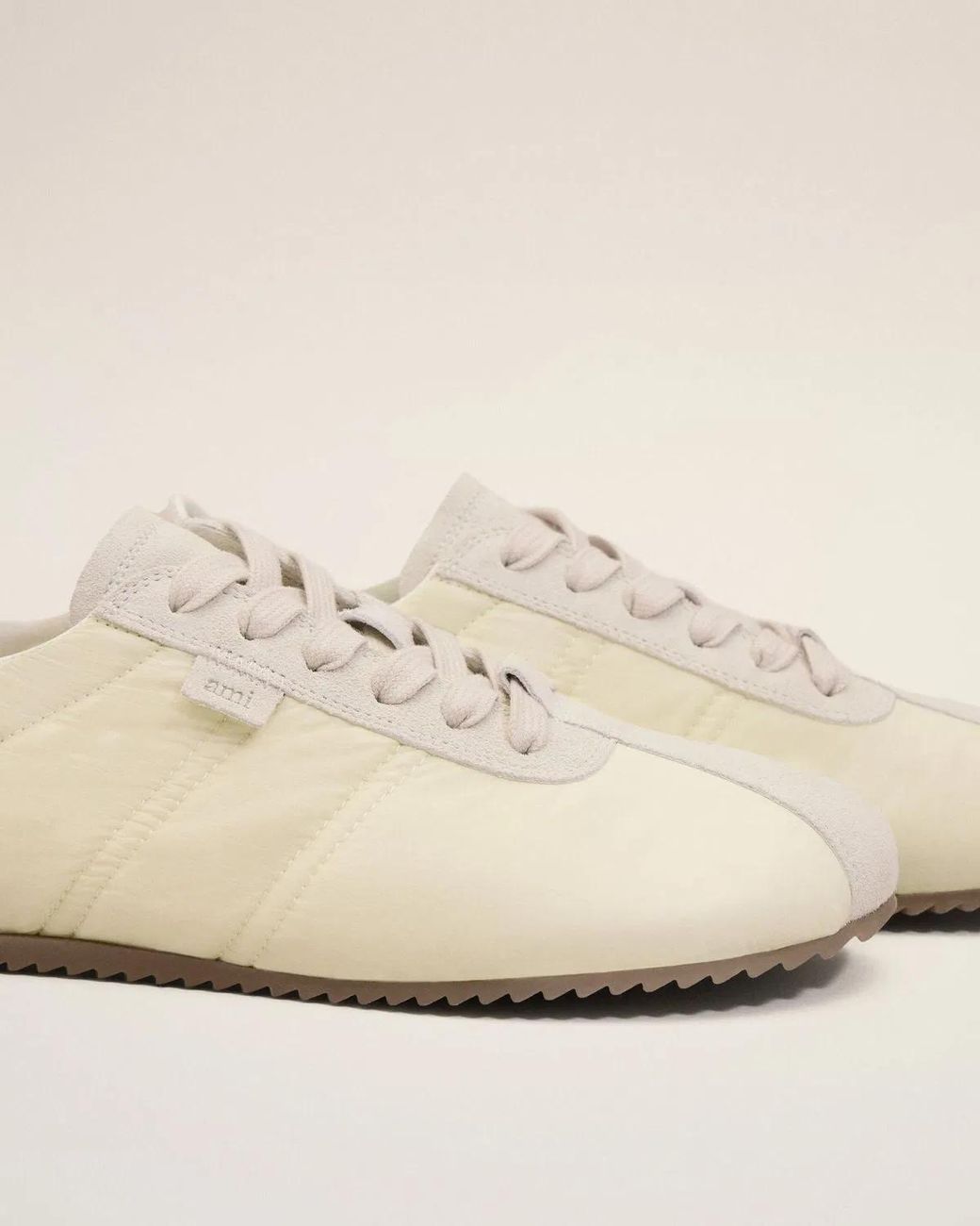 AMI Natural Nylon Soft Sneakers