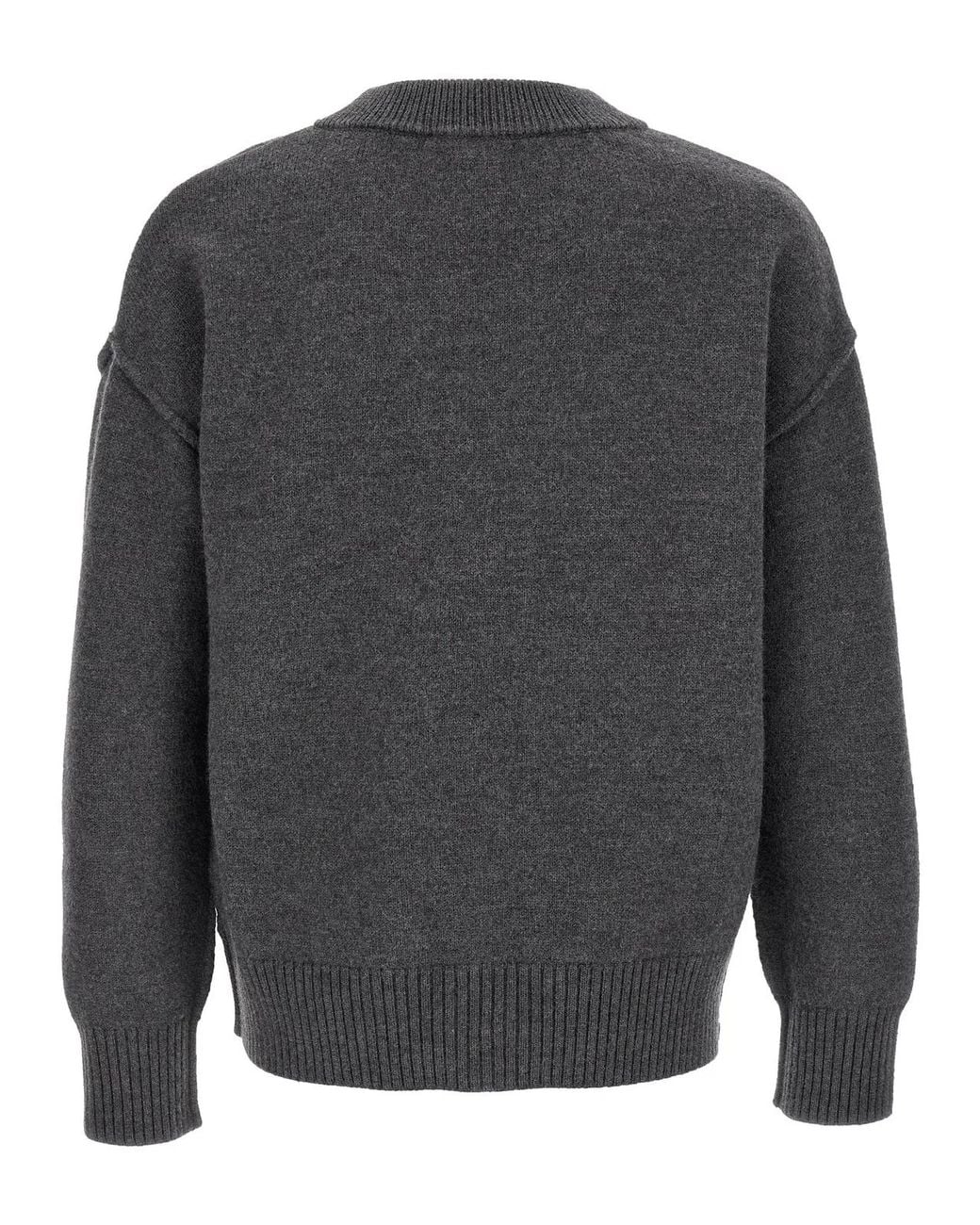 AMI Gray 'Ami De Coeur' Cardigan for men