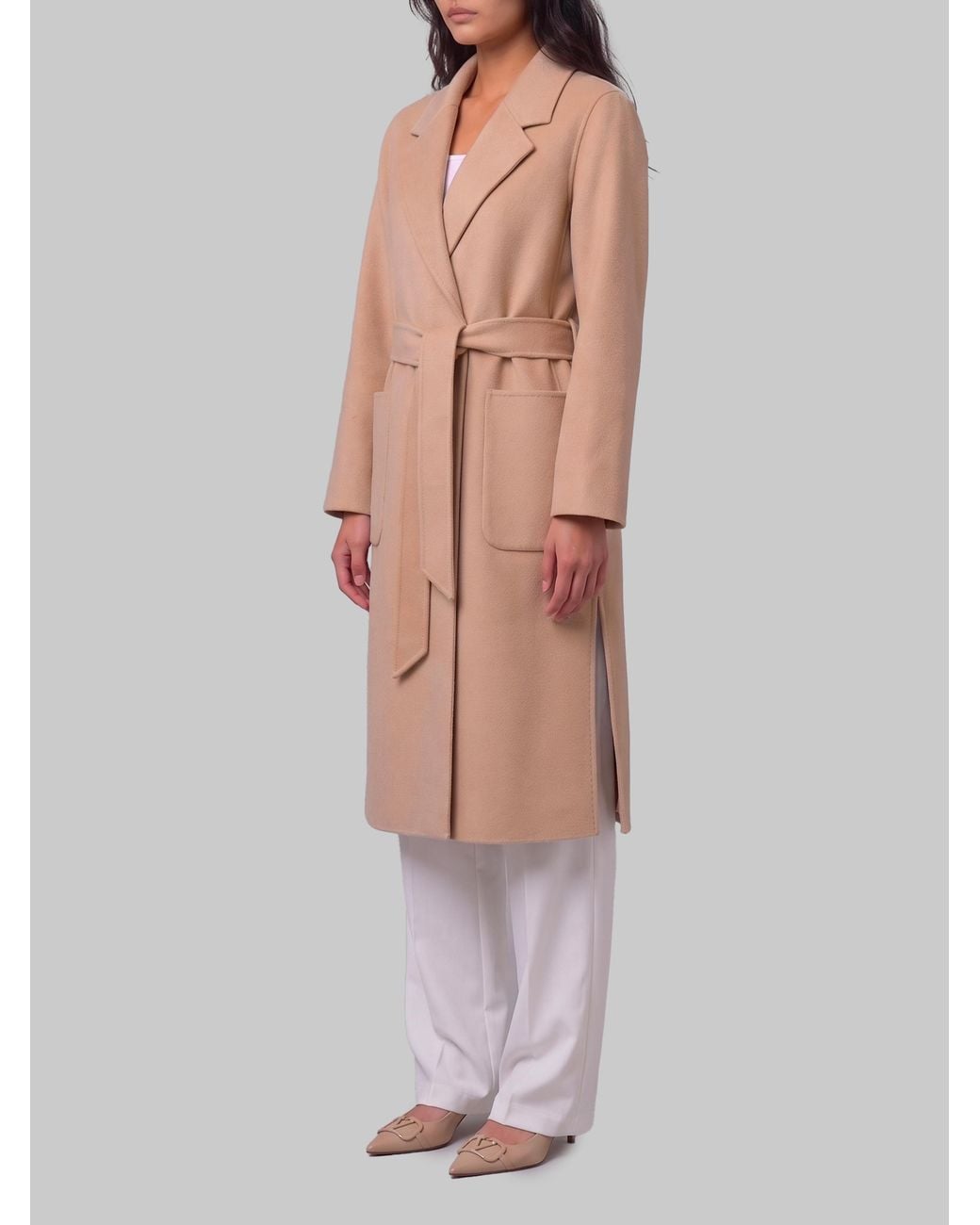 IVY & OAK White Light Camel Iocelia Coat