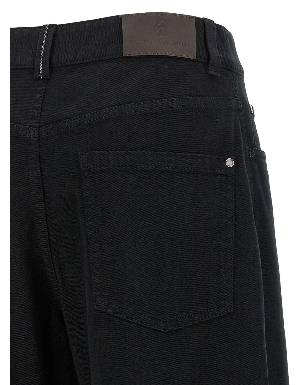 Brunello Cucinelli Black High Waist Jeans