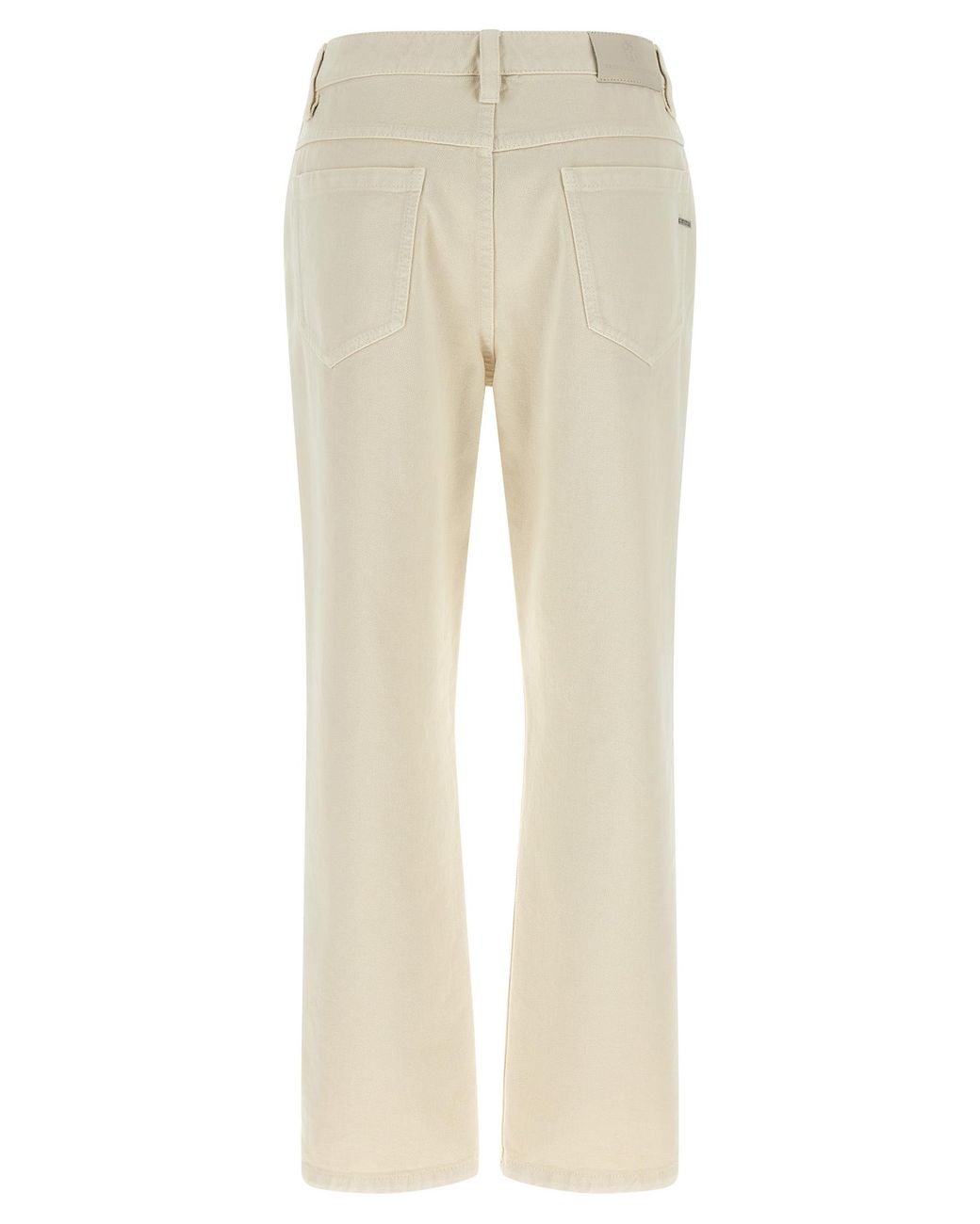 Brunello Cucinelli Natural 'Shiny Tab' Jeans