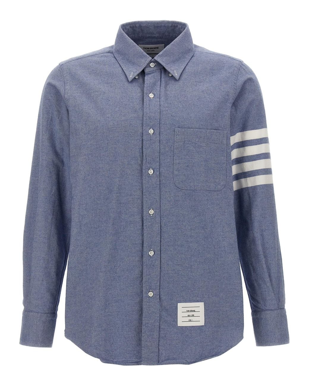 Thom Browne Blue '4 Bar' Shirt for men