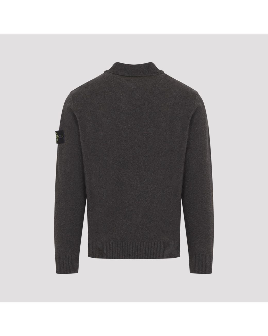 Stone Island Gray Ls Polo for men