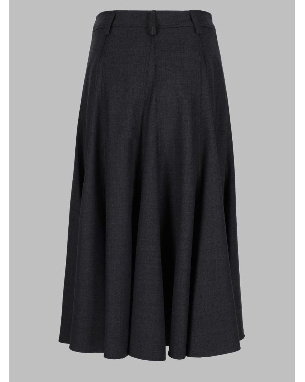 Brunello Cucinelli Black Gonna Midi