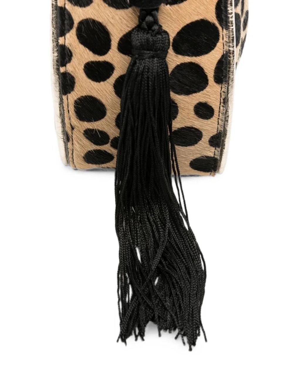 Forte_forte Black My Pepita Mini Bucket Bag