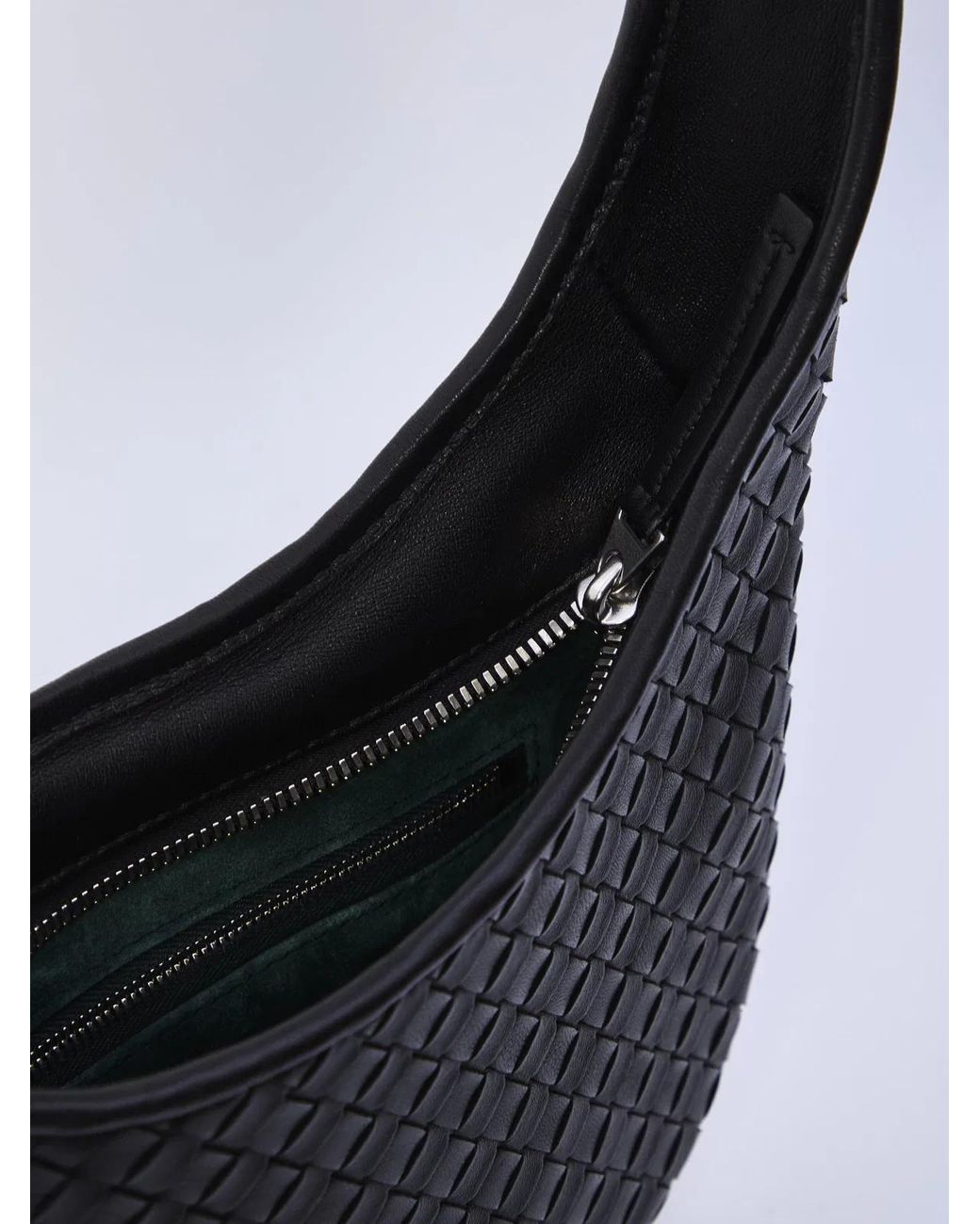 Bottega Veneta Black Intrecciato Crossbody Small for men