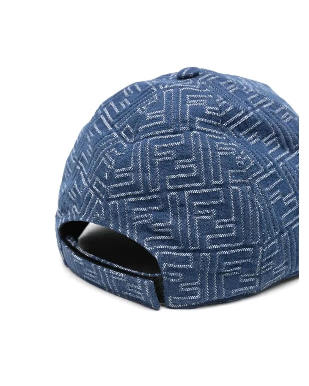 Fendi Blue Ff Jeans Baseball Cap