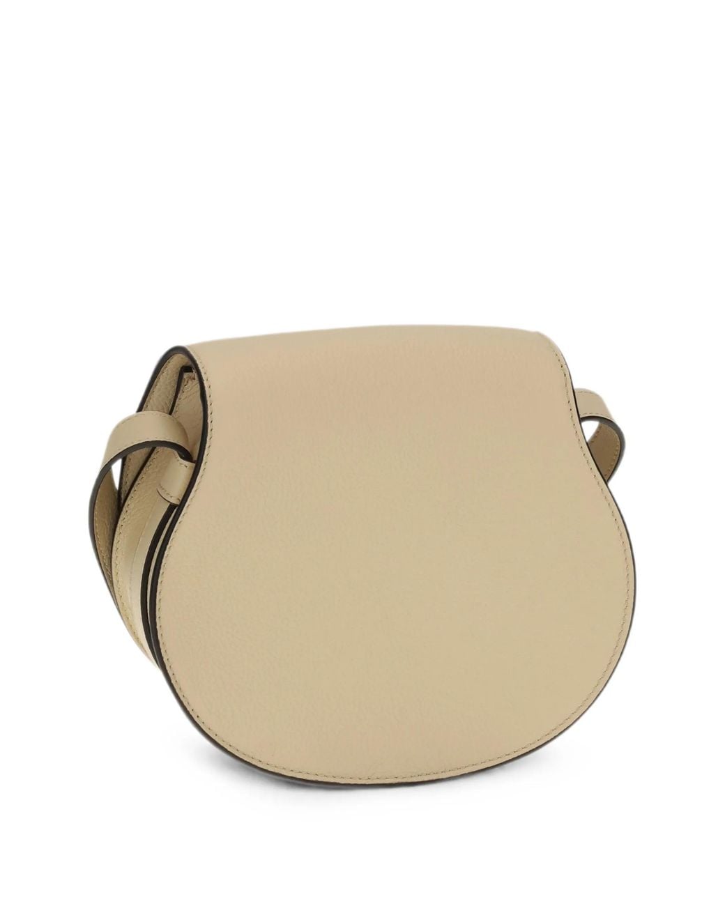 Chloé Natural Small Marcie Leather Shoulder Bag