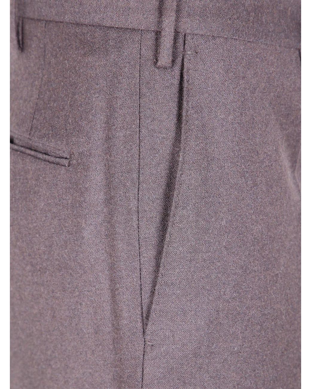 Incotex Purple "Chino Slim Fit" Trousers for men