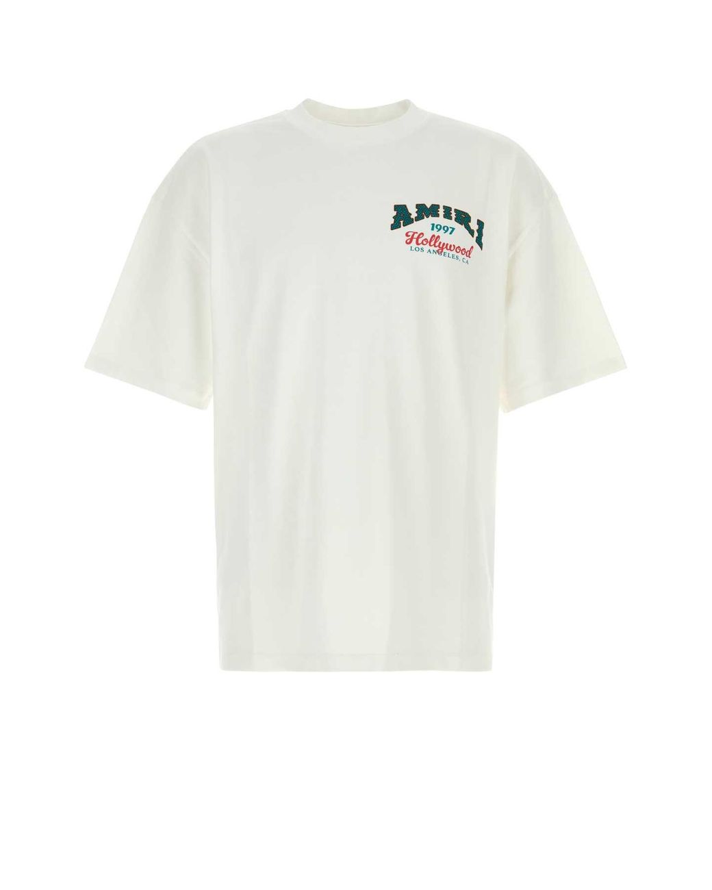 Amiri White Hollywood Os Tee for men