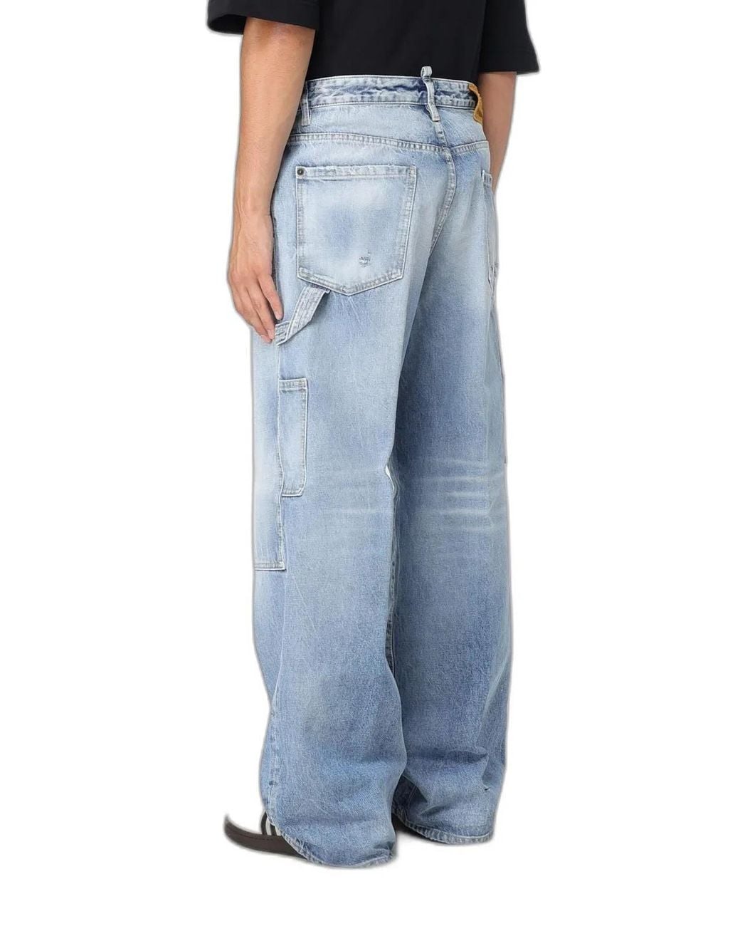 DSquared² Blue Pants 5 Pockets for men