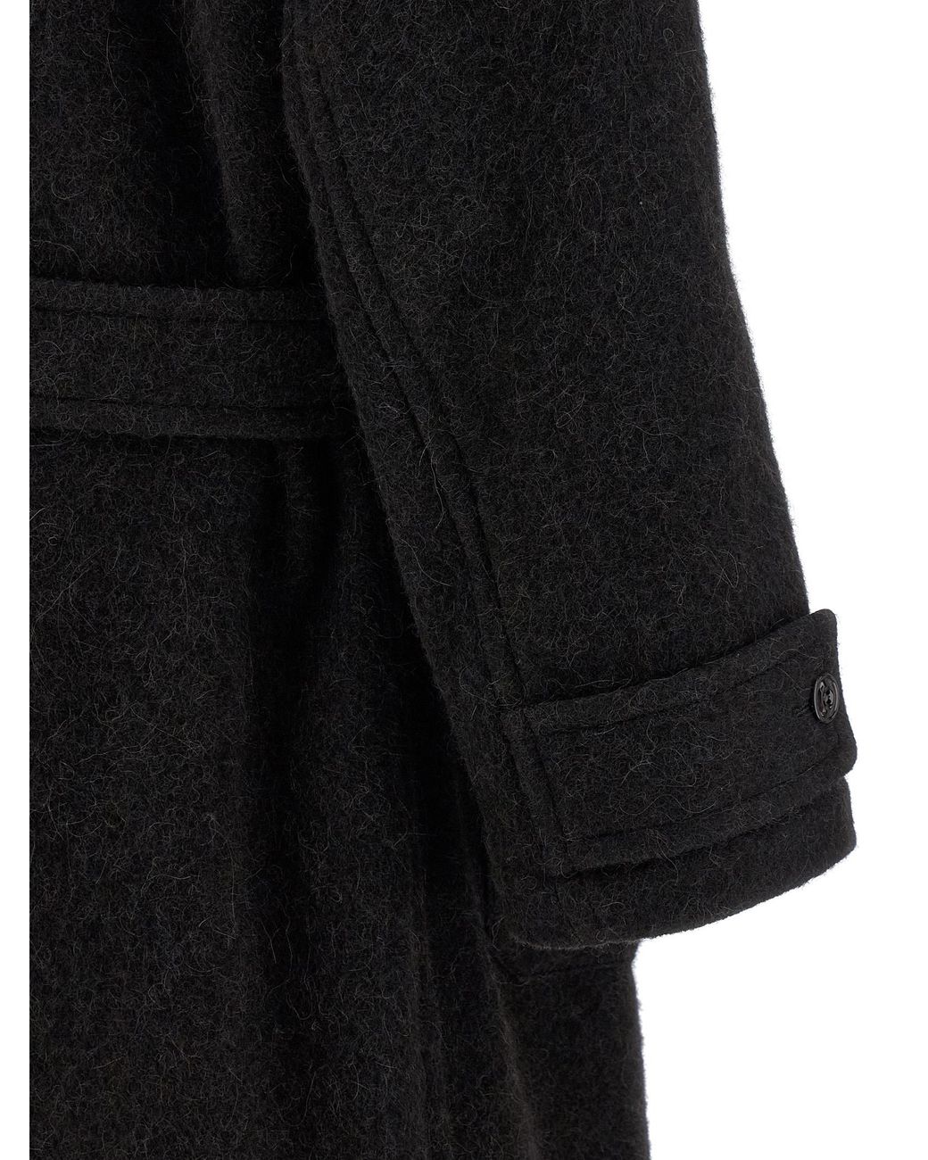 Lemaire Black 'Soft' Coat for men