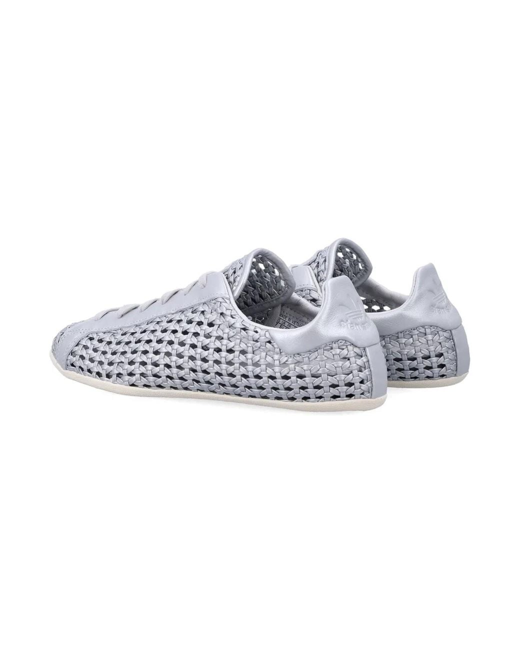 Adidas Originals White Perforated Stan Smith Lo Pro Sneakers