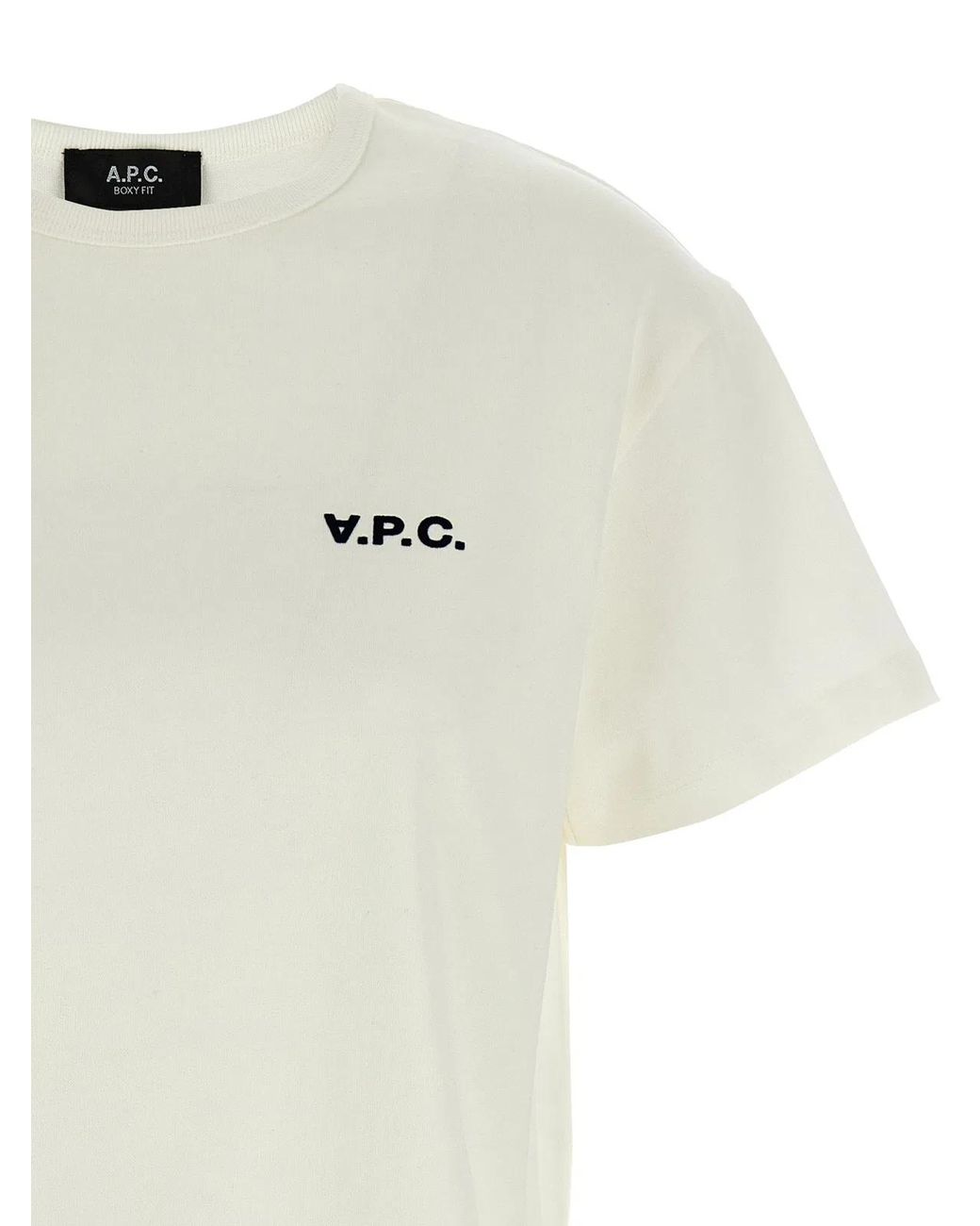 A.P.C. White 'Boxy Petit Vpc' T-Shirt