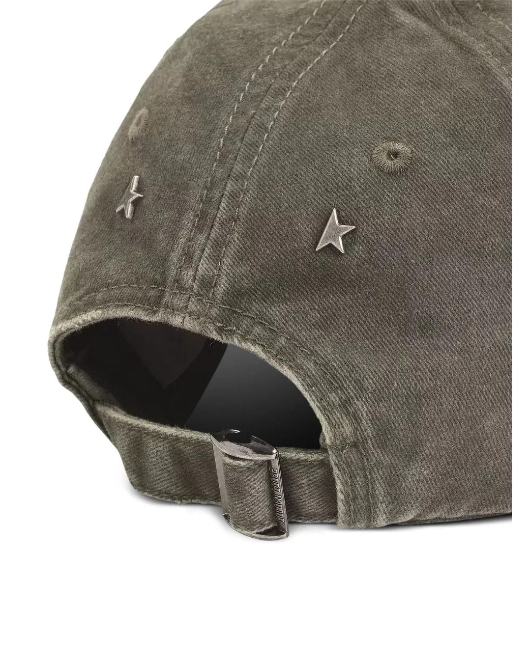 Golden Goose Deluxe Brand Gray Journey Baseball Cap Washed Cotton Twil for men