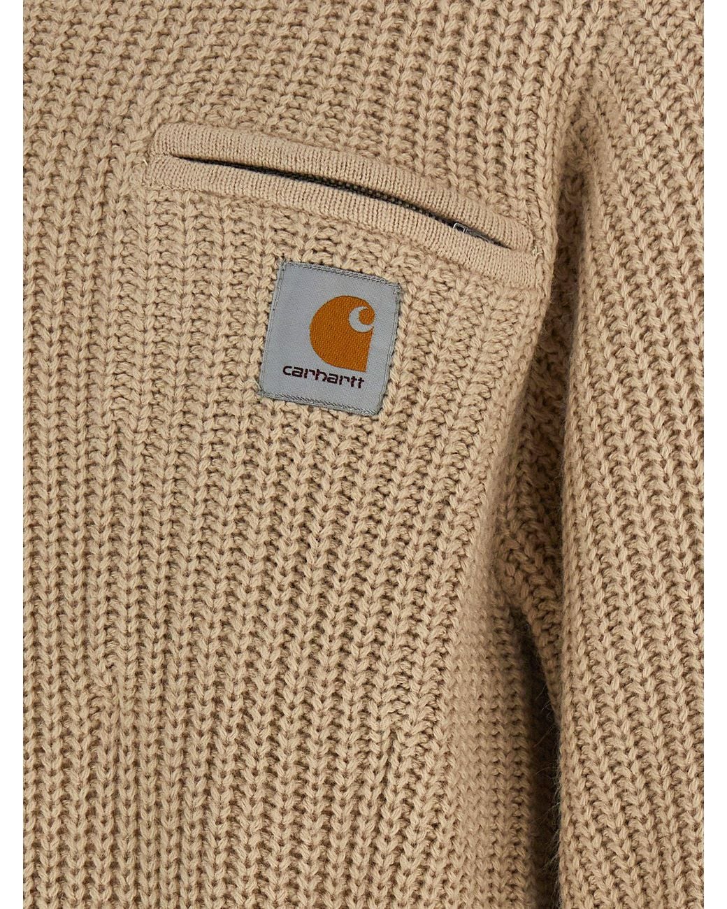 Carhartt Brown 'Detroit Half Zip' Sweater for men