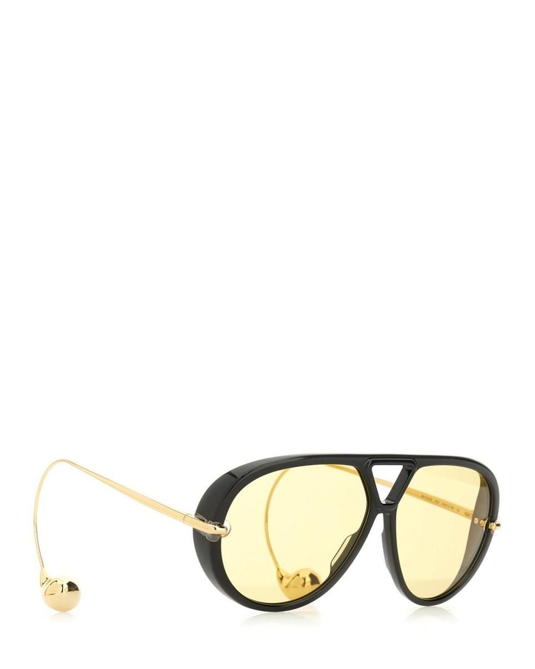 Bottega Veneta Black Occhiale Da Sole Aviator Drop