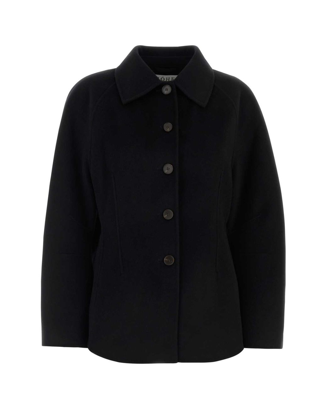 Rohe Black Rohe Double-Faced Sculptural Jacket