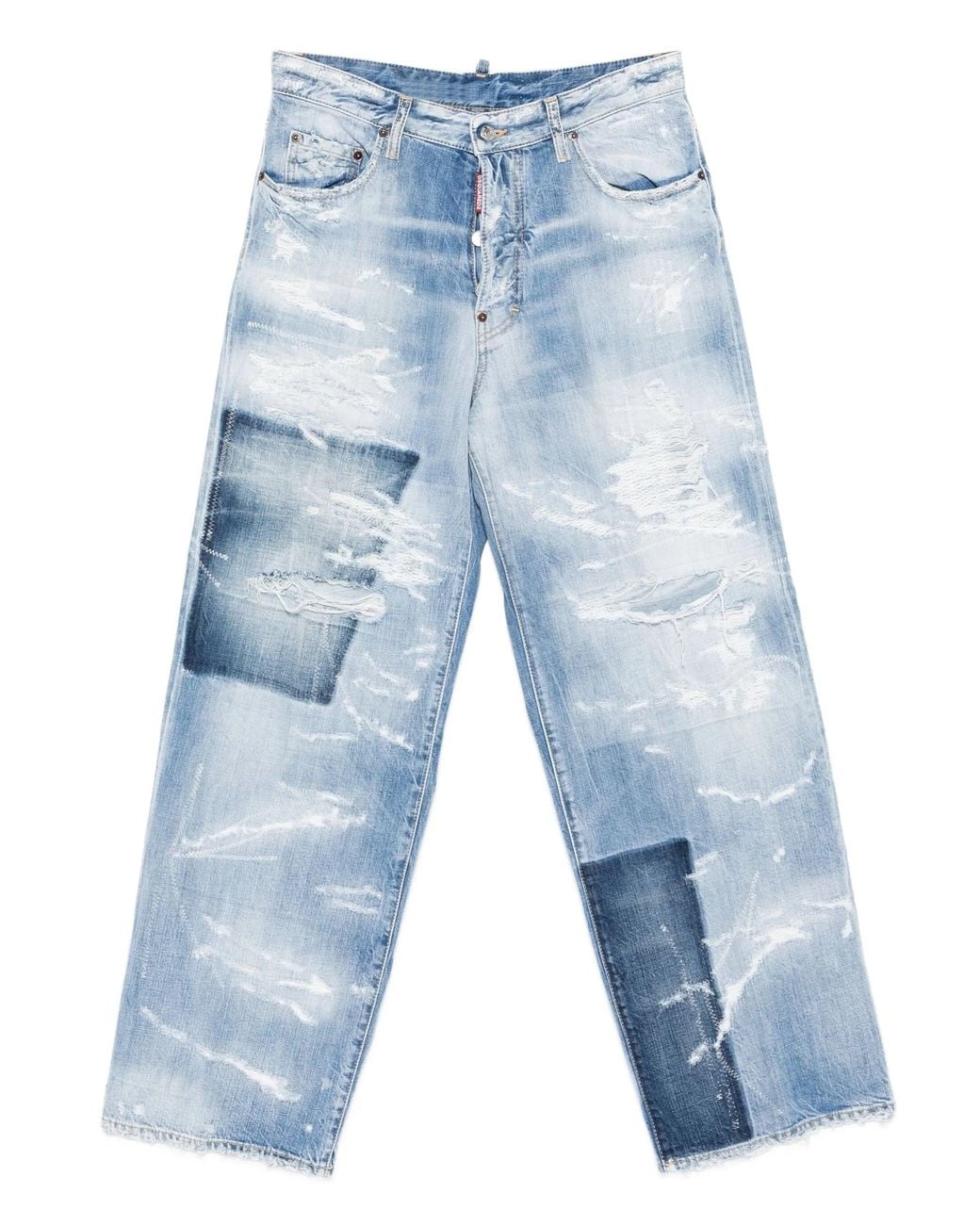 DSquared² Blue Cotton 5 Pockets for men