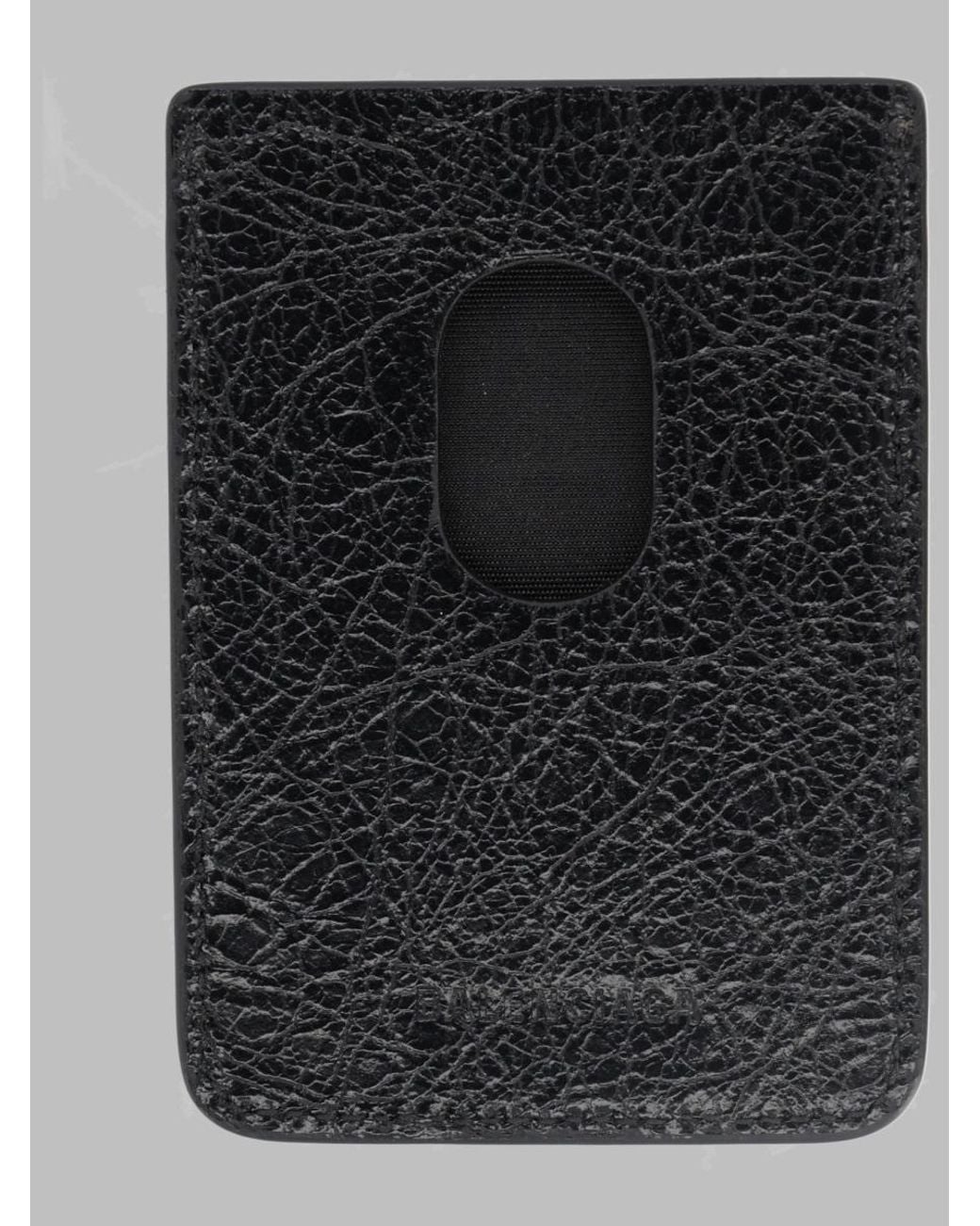 Balenciaga Black Portacarte Magnetico "Le City" for men