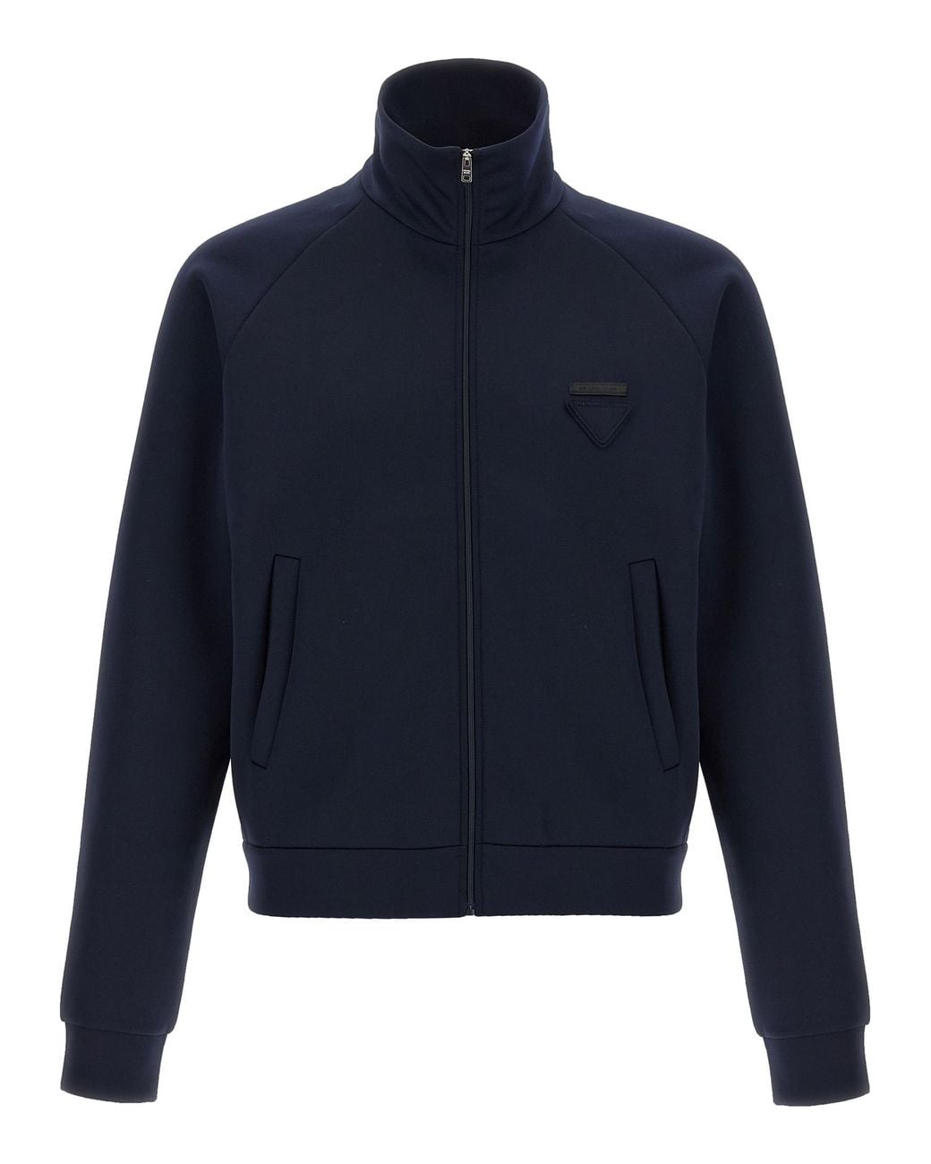 Prada Blue Tech Fabric Sweatshirt for men