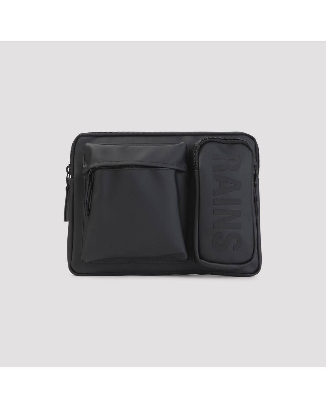 Rains Black Texel Laptop Case for men