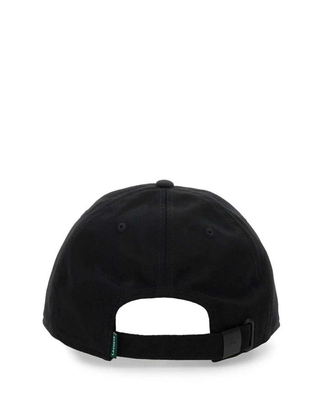 Lacoste Black Cappello Da Baseball Con Logo for men