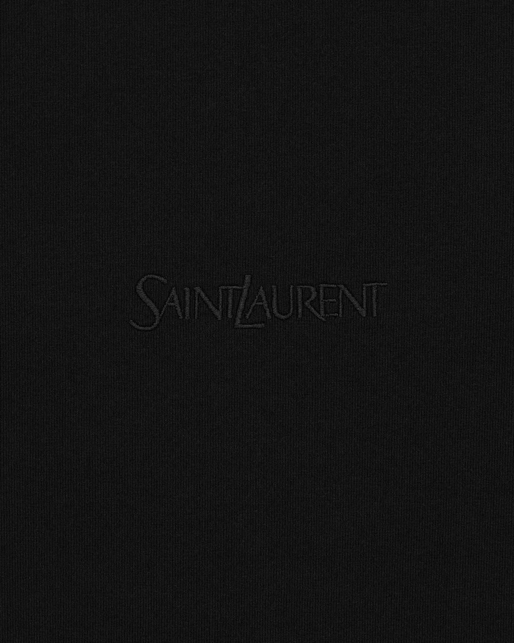 Saint Laurent Black Cotton T-Shirt for men