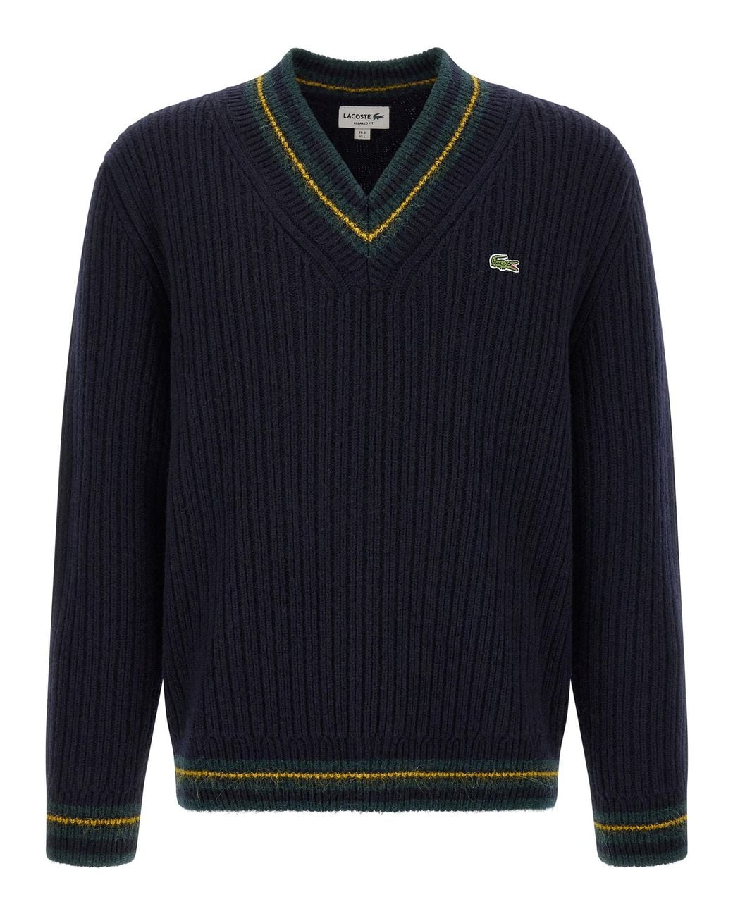 Lacoste Blue V-Neck Sweater for men