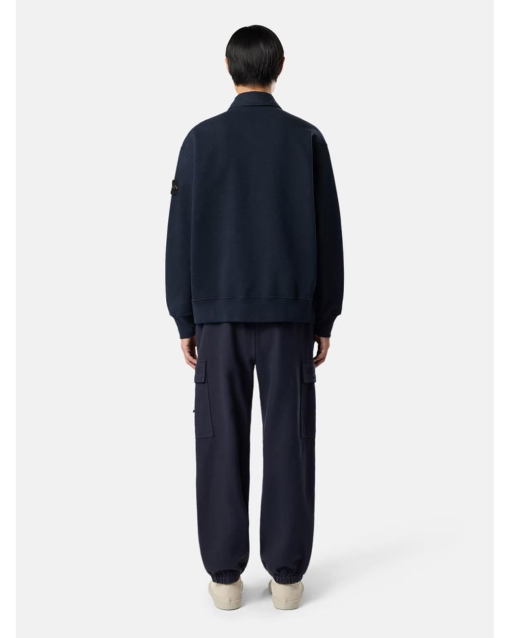 Stone Island Blue L/S Polo for men