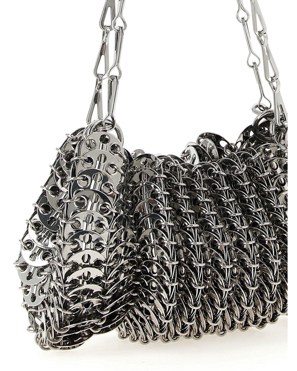 Rabanne White 'Chainmail' Shoulder Bag