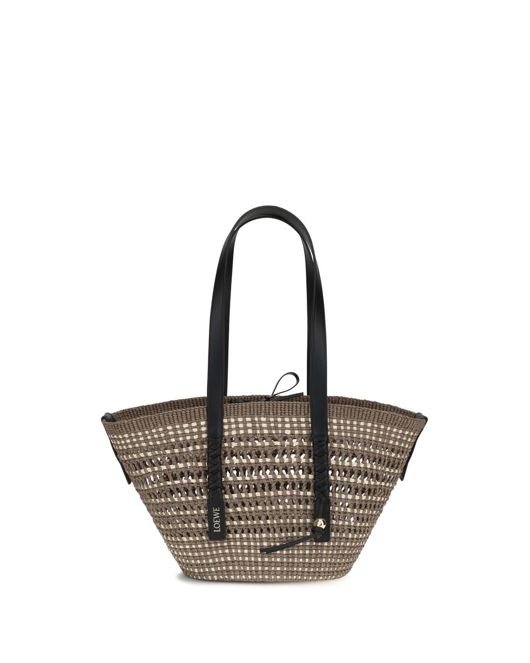 Loewe Green Medium Braid Basket Shoulder Bag