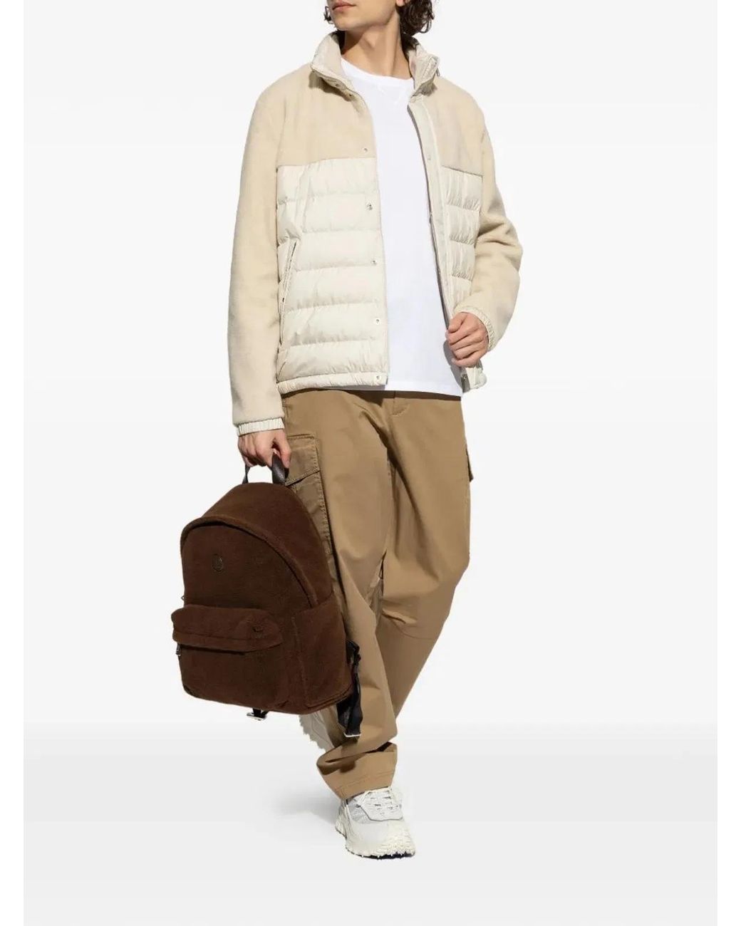 Moncler Natural Wide Trousers for men