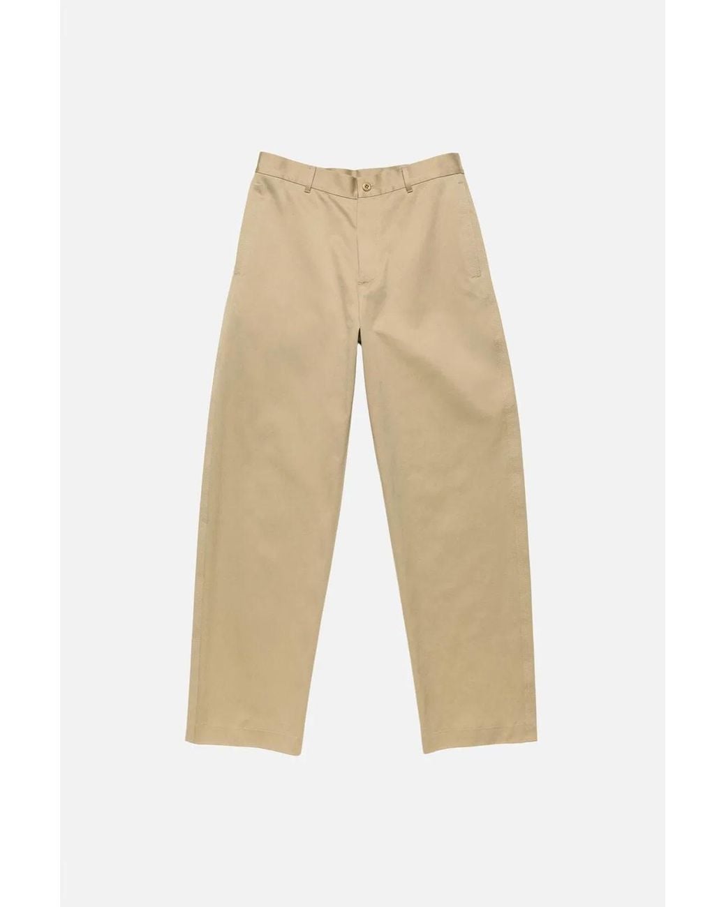 Acne Natural Palass Classic Cotton Satin Pants for men
