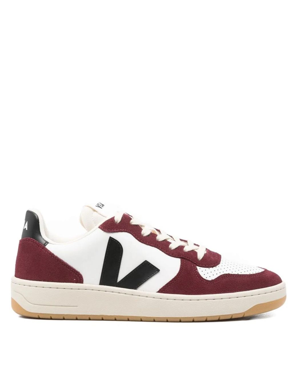 Veja Black Leather Flat Shoes