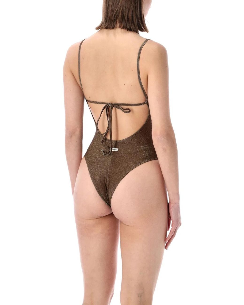 MATINEÉ Brown Lilly Lurex One-Piece Swimsuit