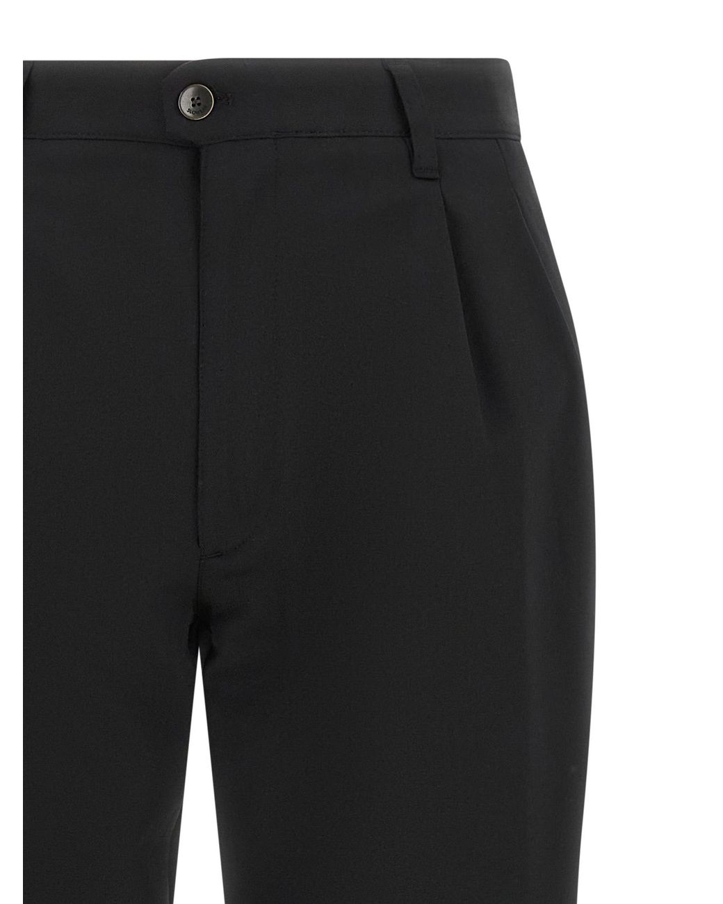 Incotex Black Polyester Dress Pants for men