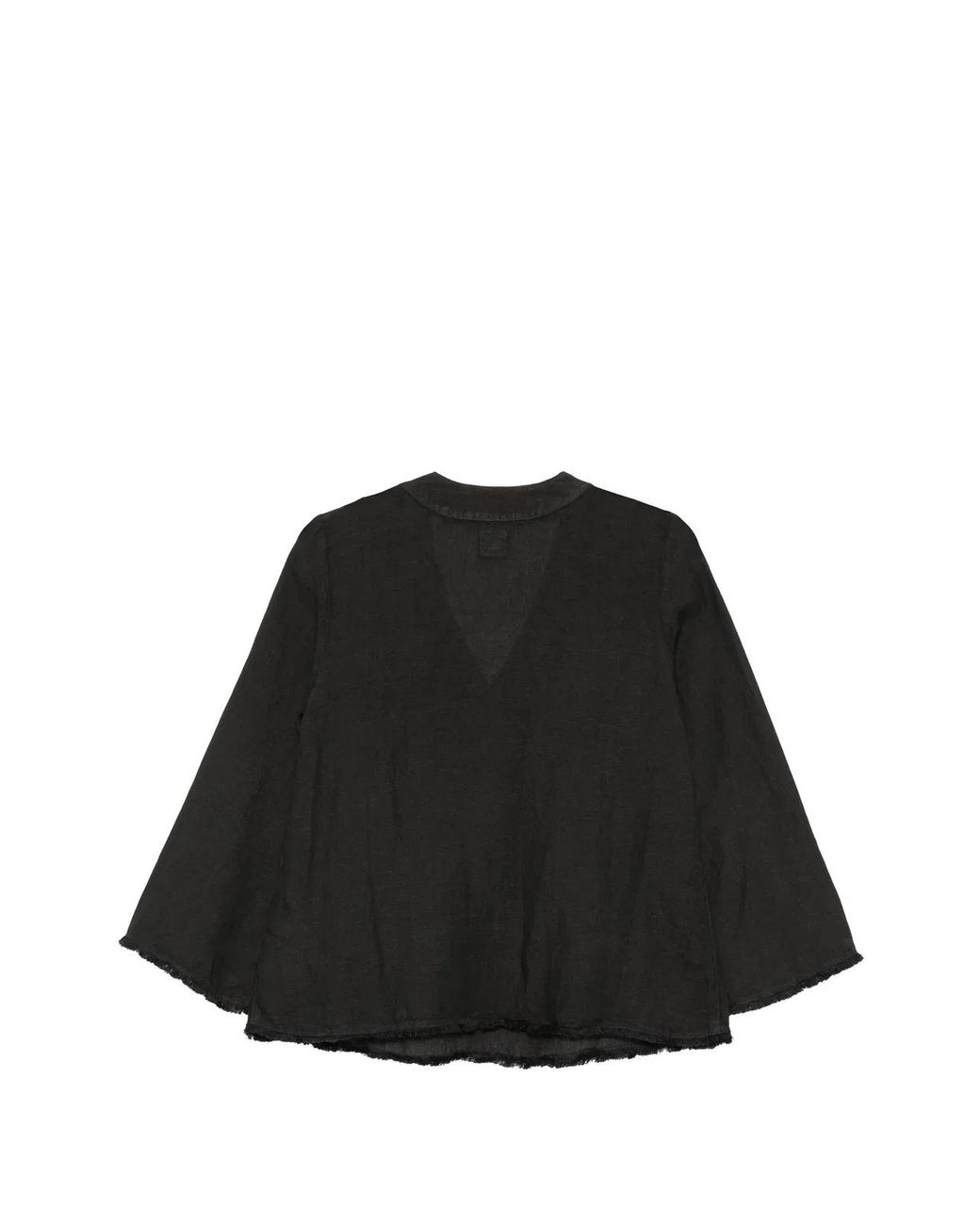 120% Lino Black Blouse